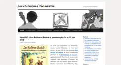 Desktop Screenshot of chroniques-d-un-newbie.fr