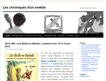 Tablet Screenshot of chroniques-d-un-newbie.fr